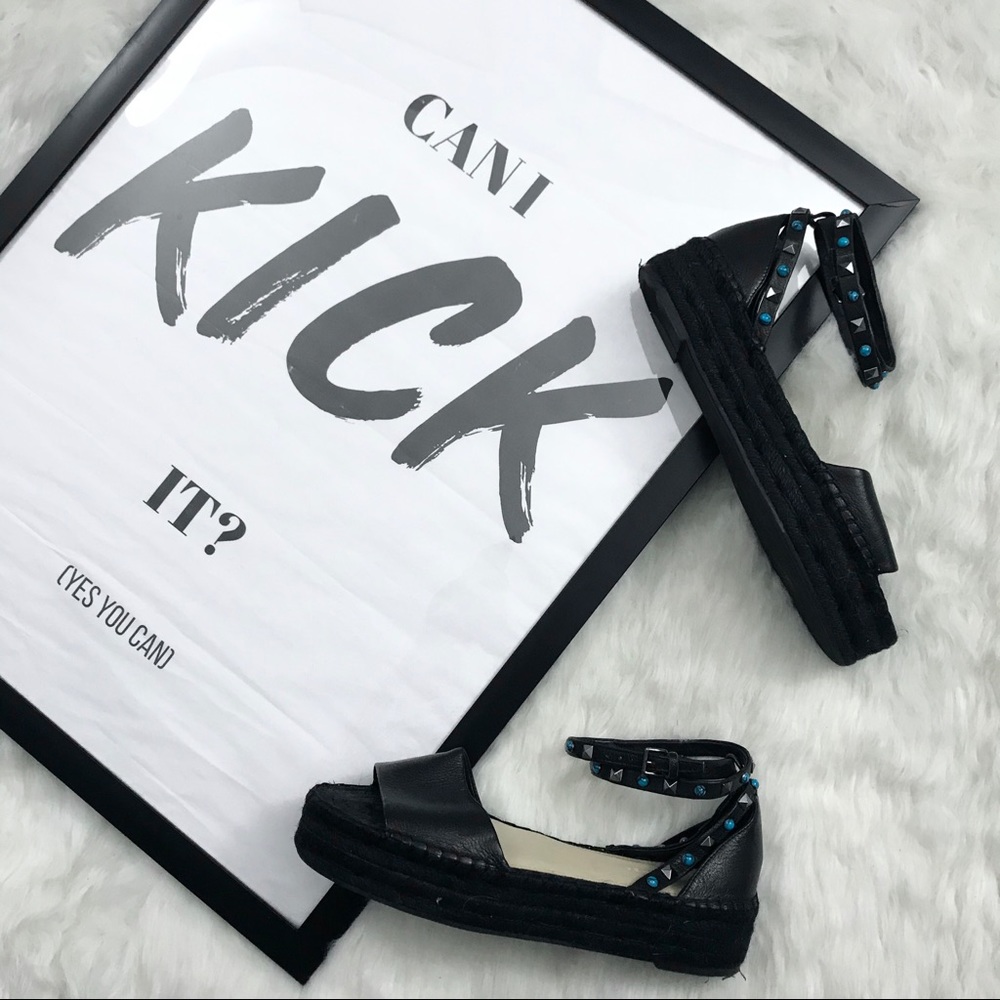 Marc Fisher Vajen Platform Espadrilles in Black